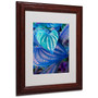 Trademark Fine Art 'Neon Hearts' 11" x 14" Wood Frame Art (65dcc3cce0870eb6e138294f_ud)