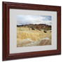 Trademark Fine Art 'Zabriskie Point 2' 11" x 14" Wood Frame Art (65dcc420e0870eb6e1382a0f_ud)