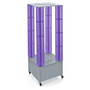 Azar Displays 64" Pegboard Four Tower Display Purple (65dcc46ac94d75169dbe8097_ud)