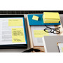 Post-it Greener Recycled Notes, 3" x 5", Canary Collection, 100 Sheet/Pad, 12 Pads/Pack (655RPYW)