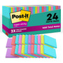 Post-it Super Sticky Notes, 3" x 3", 70 Sheets/Pad, 24 Pads/Pack, Assorted Color Collections (65dcc48d08cd694ebfde5013_ud)