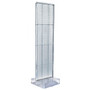 Two-Sided Pegboard Floor Display on Studio Base: Panel Size: 16"W x 60"H, Clear (700770-CLR)