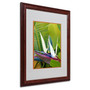 Trademark Fine Art 'Paradise Color' 16" x 20" Wood Frame Art (65dcc4d3e0870eb6e1382bfd_ud)