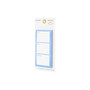 Noted by Post-it® List Notes, 2.9". x 5.7", Lined, Blue with White Boxes, 100 Sheets/Pad (NTD5-36-BLU)