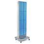 Azar Displays 16" x 60" Pegboard Floor Stand Revolving Base Blue (65dcc521c94d75169dbe82ad_ud)