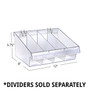 Azar 8-inch Deep Clear Divider Bin (65dcc528c94d75169dbe82c5_ud)