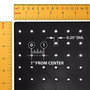 Azar 20"(H) x 14"(W) x 14"(D) 4-Sided Revolving Pegboard Display, Black Solid (65dcc54bc94d75169dbe8323_ud)