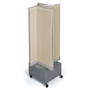 Azar Displays 13.5" x 54" Plastic Pegboard Floor Display Pinwheel Spinner Almond (65dcc57ec94d75169dbe83a1_ud)
