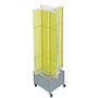 Azar Displays 13.5" x 54" Plastic Pegboard Floor Display Pinwheel Spinner Yellow (65dcc5a1c94d75169dbe8425_ud)