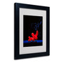 Trademark Fine Art 'Balloon Elephant' 11" x 14", Black Frame Art (65dcc5e9e0870eb6e1382f7f_ud)