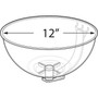 Azar 6" x 12" Pegboard Bowl Display, Clear/Silver, Each (729912)
