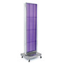 Azar Displays 16" x 60" Pegboard Floor Stand Revolving Base Purple (65dcc61dc94d75169dbe859b_ud)