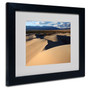 Trademark Fine Art 'Sand Dunes' 11" x 14" Black Frame Art (65dcc6e0e0870eb6e1383285_ud)