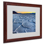 Trademark Fine Art 'Badwater' 16" x 20" Wood Frame Art (65dcc768e0870eb6e1383447_ud)