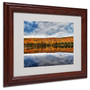 Trademark Fine Art 'Autumn Reflection' 11" x 14" Wood Frame Art (65dcc7afe0870eb6e1383549_ud)