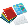 C-Line No-Punch Report Covers for 8 1/2" x 11" Sheets, Assorted Colors, 50/Bx (CLI32550)