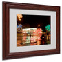 Trademark Fine Art 'Nathan's Women Crossing' 11" x 14" Wood Frame Art (65dcc86ae0870eb6e1383757_ud)