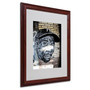 Trademark Fine Art 'Hiphop Yankee Fan Pop ' 16" x 20" Wood Frame Art (65dcc8ffe0870eb6e1383985_ud)