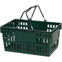 Versacart Wire Handle Hand Basket, 26 Liter, Dark Green, 12 Baskets/Pack (206-26LWHDGN12)