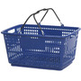 Versacart Wire Handle Hand Basket, 30 Liter, Dark Blue, 20/Pack (203-30L DBL 20)