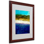 Michelle Calkins 'Abstract Dunes Study' Framed Matted Art - 11x14 Inches - Wood Frame (65dcef40e8837636b119f6e9_ud)