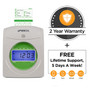 uPunch Electronic Non-Calculating Bundle Punch Card Time Clock System, Green/Beige (UB1000)