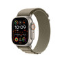 Apple Watch Alpine Loop Wristband, 49mm, Olive, Large (MT5V3AM/A)