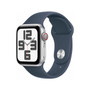 Apple Watch SE (GPS), Silver/Winter Blue, 44mm (MREF3LL/A)
