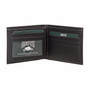 ROOTS Sutherland Faux Leather RFID Blocking Bi-Fold Wallet, Black (R22854-2S-BLK)