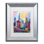 Trademark Fine Art ''Chicago 3'' by Richard Wallich 11" x 14" White Matted Silver Frame (ALI0331-S1114MF)