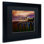 Trademark David Ayash "Brooklyn Bridge Park and... - VI" Art, Black Matte W/Black Frame, 11" x 14" (65dcf1a0e8837636b119ffeb_ud)
