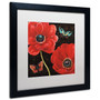 Trademark Daphne Brissonnet "Petals and Wings II" Art, White Matte W/Black Frame, 16" x 16" (65dcf1a1e8837636b119ffff_ud)