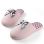 Aerusi Woman Waffle Stripes and Bow Slide Slipper Pink Size 5 - 6 (65dcf1b3e8837636b11a00b6_ud)