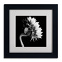 Trademark Fine Art ALI0294-B1111MF "Sunflower" by Michael Harrison 11" x 11" Framed Art, WHT MTD (65dcf1b9e8837636b11a0112_ud)