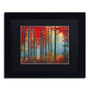 Trademark Fine Art Daniel Moises 'Red Foreset' 11" x 14" Matted Framed (190836278022)