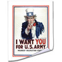 Trademark James Montgomery Flagg "I Want You" Canvas Rolled Art, 18" x 24" (65dcf1fce8837636b11a0450_ud)
