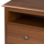 Prepac™ 28" Monterey Tall 2 Drawer Nightstand With Open Shelf, Cherry (65dcf223e8837636b11a05e6_ud)