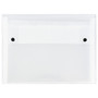 JAM Paper Plastic Accordion File, 6 Pockets, Letter Size, Clear (21626187)