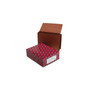 Smead End Tab Wallet, 5-1/4" Expansion, Flap and Cord Closure, Letter Size, Redrope, 10 per Box (71144)