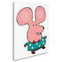 Trademark Carla Martell "Happy Mr. Mouse" Gallery-Wrapped Canvas Art, 14" x 19" (65dcf259e8837636b11a08a6_ud)
