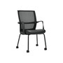 Offices to go Mixed Materials Guest Chair, Black (OTG3918)