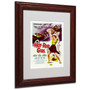 Trademark Fine Art 'Hot Rod Girl' 11" x 14" Wood Frame Art (65dcf263e8837636b11a0951_ud)