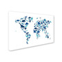 Trademark Michael Tompsett "Dinosaur World Map" Gallery-Wrapped Canvas Art, 12" x 19" (65dcf287e8837636b11a0b47_ud)