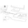 j5create USB-C to HDMI/USB Adapter, M/F, White (JCA379)