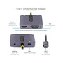 StarTech USB C to HDMI VGA Multiport Adapter, Gray (122-USBC-HDMI-4K-VGA)
