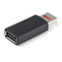 StarTech Secure Charging USB Data Blocker Adapter, Male to Female, Black (USBSCHAAMF)