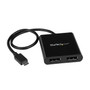 StarTech.com® MSTCDP122DP USB-C to DisplayPort Male/Female Multi-Monitor Splitter, Black (65dcf2dbe8837636b11a0f58_ud)