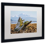 Trademark Pierre Leclerc "Snowy Owl" Art, White Matte W/Black Frame, 16" x 20" (65dcf2dfe8837636b11a0f7f_ud)