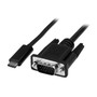 StarTech.com® CDP2VGAMM2MB 6' USB Type-C to VGA Male/Male Adapter Cable, Black (65dcf2e5e8837636b11a0fe7_ud)