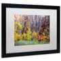 Trademark Pierre Leclerc "Sinawava Temple" Art, White Matte W/Black Frame, 16" x 20" (65dcf2ece8837636b11a1015_ud)